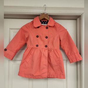 OshKosh B'gosh Coral Double-Breasted Pea Coat